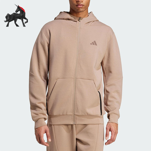 Adidas/阿迪达斯正品2025男士简约运动训练拉链经典外套JX0690