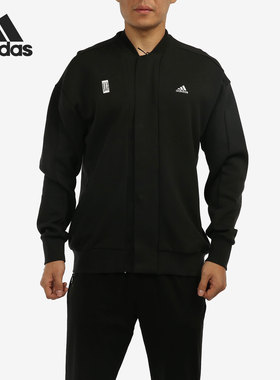 Adidas/阿迪达斯正品2021男子立领休闲棒球服夹克外套H39208