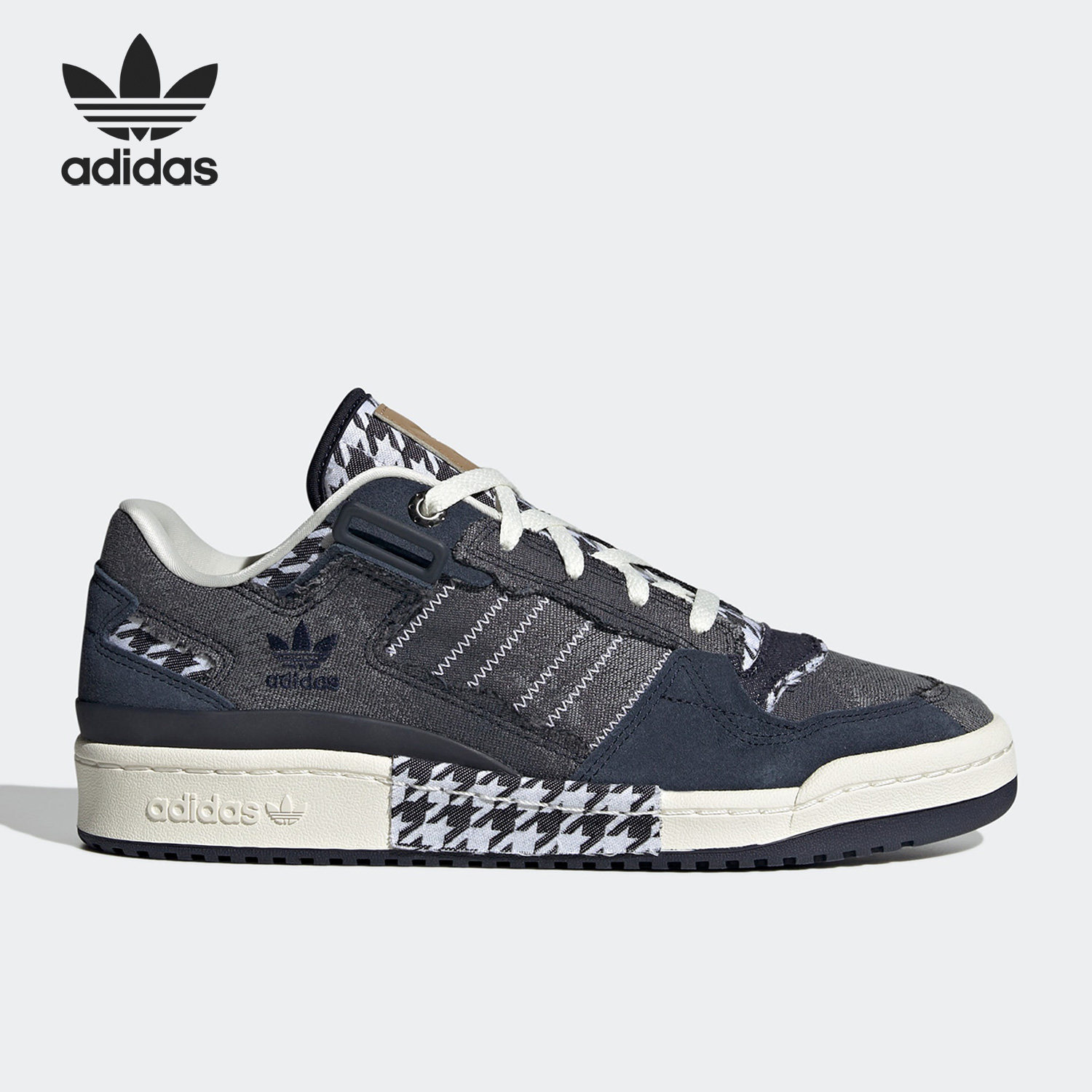 Adidas/阿迪达斯官方正品三叶草男女同款牛仔拼接休闲鞋HQ8418,运动鞋new,运动休闲鞋,淘宝优惠券,粉丝福利购,淘宝优惠卷