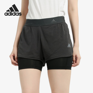 阿迪达斯正品 女子针织训练短裤 2in1 Shrt CW4054 Chill Adidas