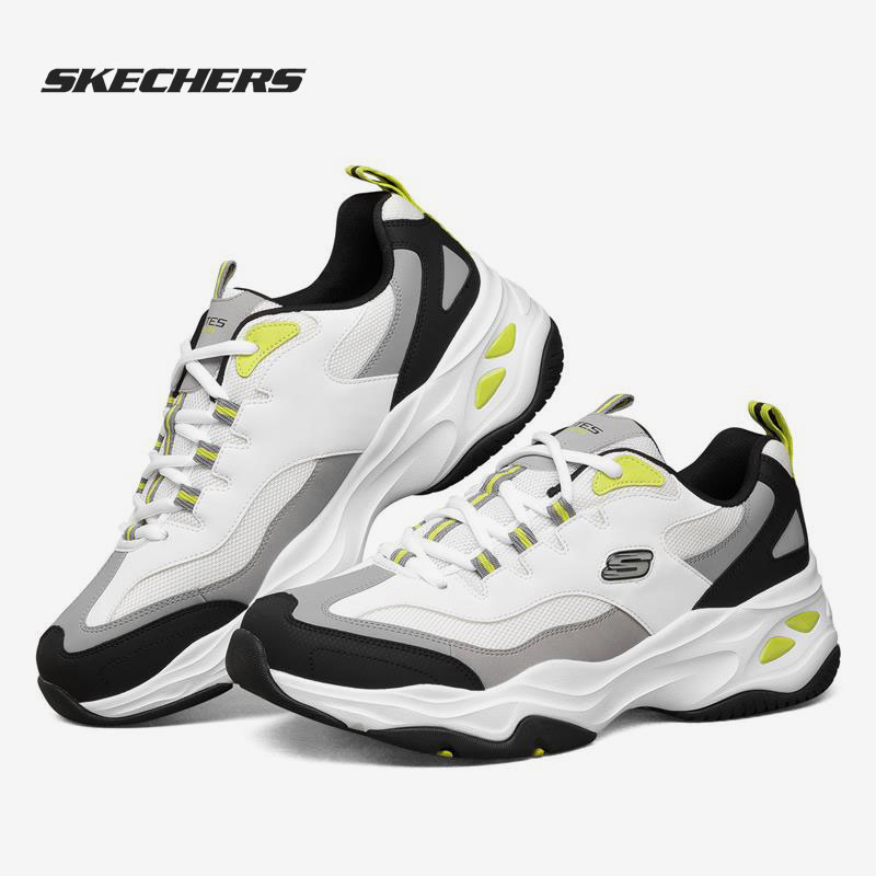 Skechers/斯凯奇正品新款男子轻便休闲鞋时尚耐磨舒适绑带休闲鞋