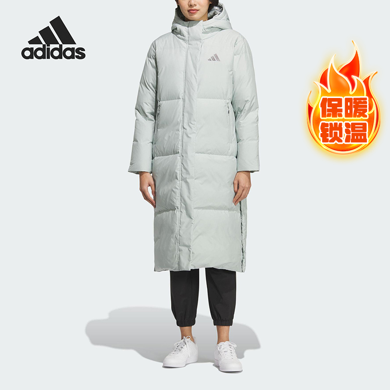 Adidas/阿迪达斯正品W PUFF L DOWN女士长款运动羽绒服KC5949