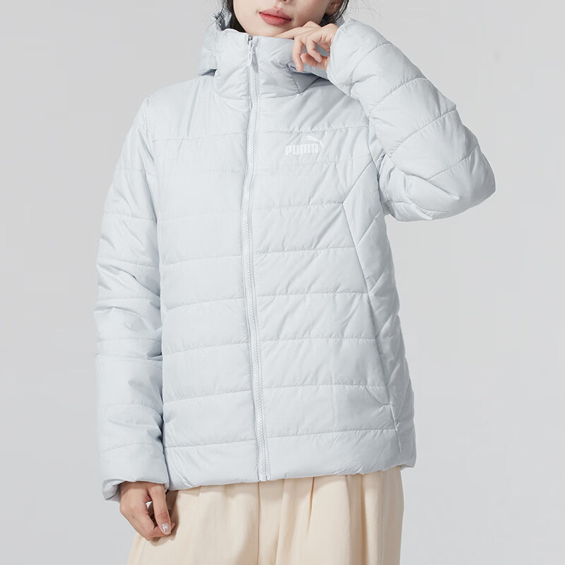 Puma/彪马正品秋冬新款女士短款保暖运动轻薄棉服672279-42