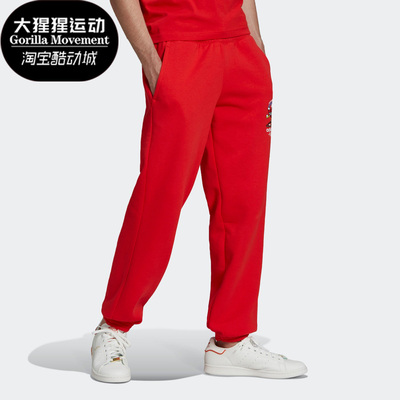 休闲阿迪达斯男女运动裤