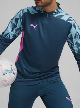 Puma/彪马正品秋季新款男士舒适透气运动长袖T恤658982-56