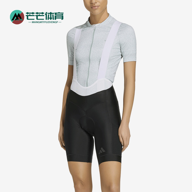 Adidas/阿迪达斯正品新款女黑灰色自行车经典修身骑行裤KB9575