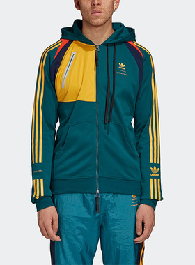 Adidas/阿迪达斯正品三叶草男子运动休闲时尚连帽外套FS3760