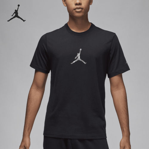 Nike耐克正品男印花字母圆领透气套头休闲运动短袖T恤FD7029-010