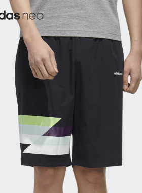 Adidas/阿迪达斯正品NEO夏季新款男子运动休闲透气短裤FP7344