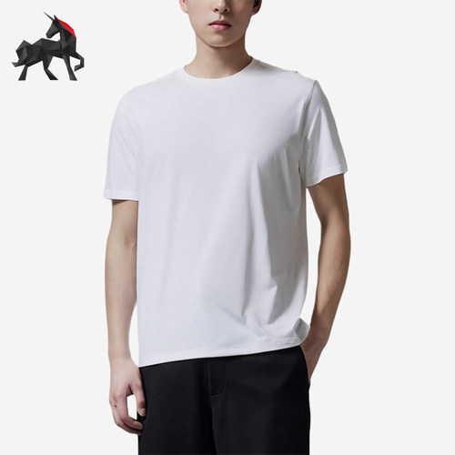 Nike/耐克正品JORDAN新款男白色亲肤纯色经典短袖T恤AJ1159-100