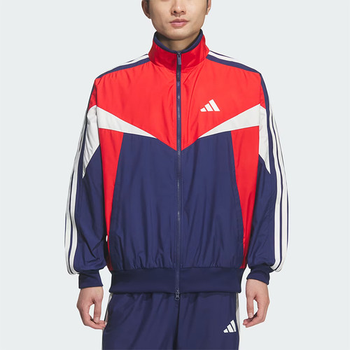 Adidas/阿迪达斯正品Sportswear新款男红蓝色经典夹克外套KF3678