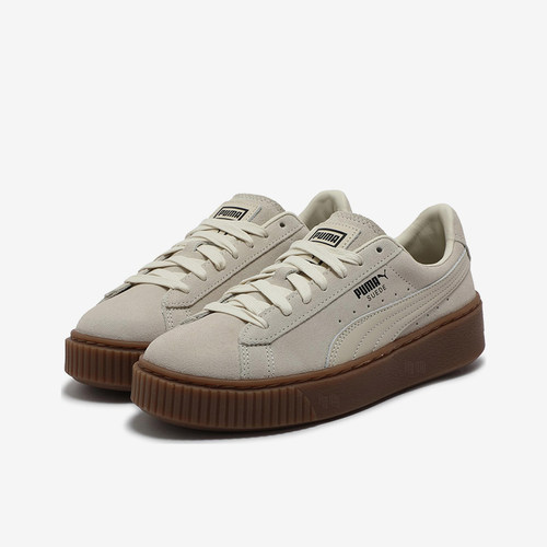 Puma/彪马正品SuedePlatformCORE女白色经典低帮板鞋363559-19
