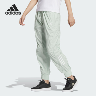 阿迪达斯官方正品 新款 Adidas 夏季 JJ1297 女士经典 束脚运动休闲裤