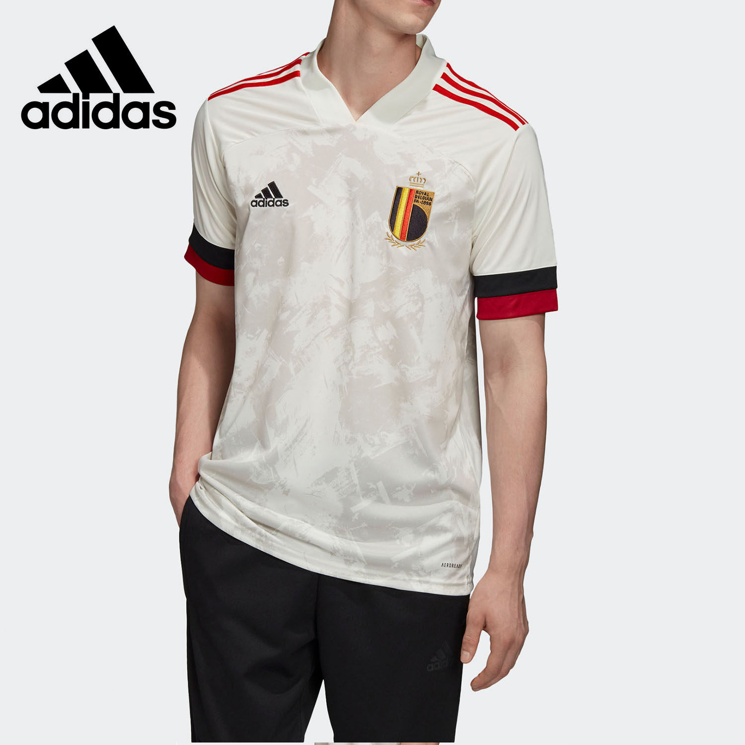 Adidas/阿迪达斯正品2020夏季新品男子足球运动休闲短袖T恤EJ8548