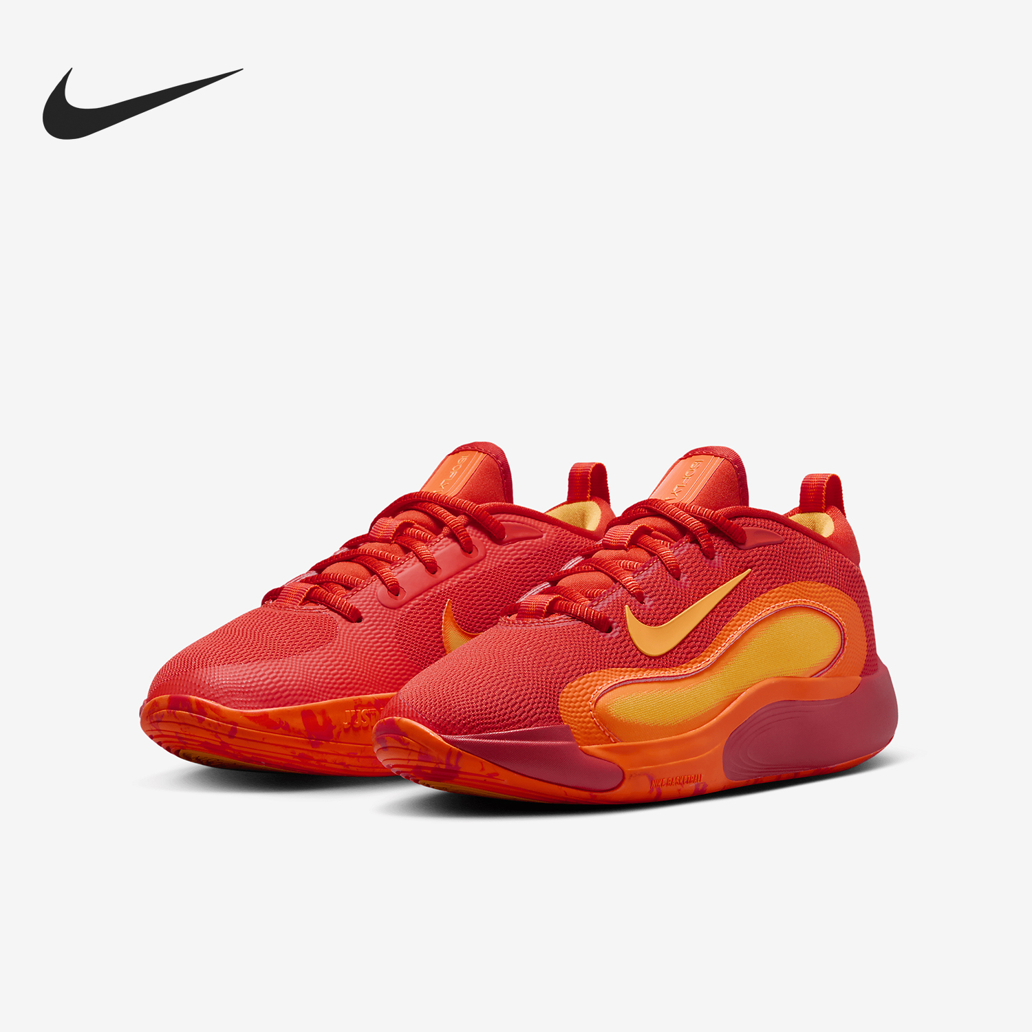 Nike/耐克正品夏季新款儿童回弹耐磨包裹性实战篮球鞋 FN4384-800