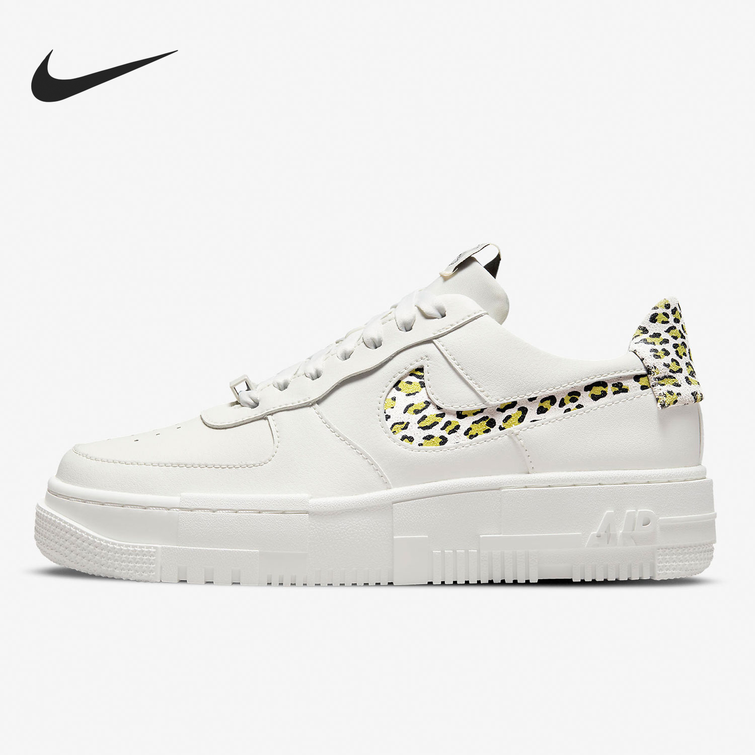 Nike/耐克正品Air Force 1女士低帮豹纹轻便板鞋DH9632-101