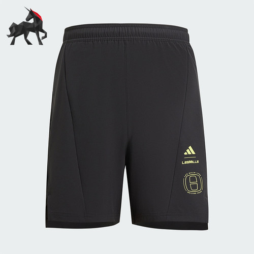 Adidas/阿迪达斯正品2025夏季款男士梭织经典透气训练短裤KF8847