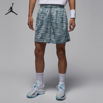 Nike/耐克正品JORDAN男士宽松印花网眼篮球透气短裤HQ8668-041