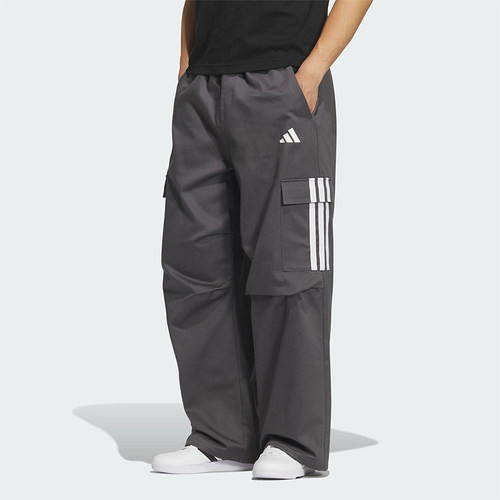 Adidas/阿迪达斯正品PARACHUTE男士宽松运动三条纹休闲裤KF2750