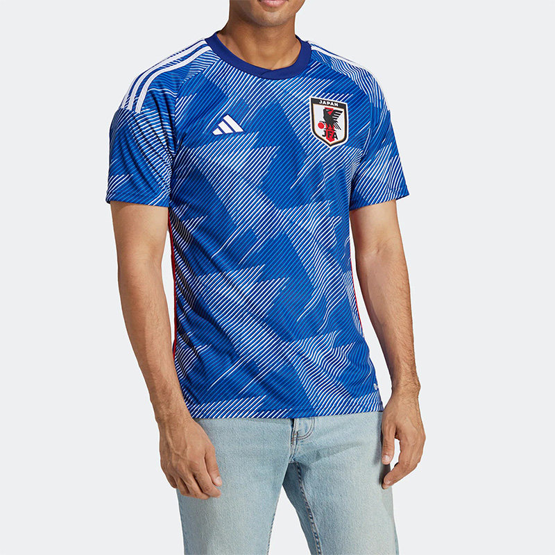 Adidas/阿迪达斯正品世界杯日本队球迷版足球透气短袖球衣 HF1845