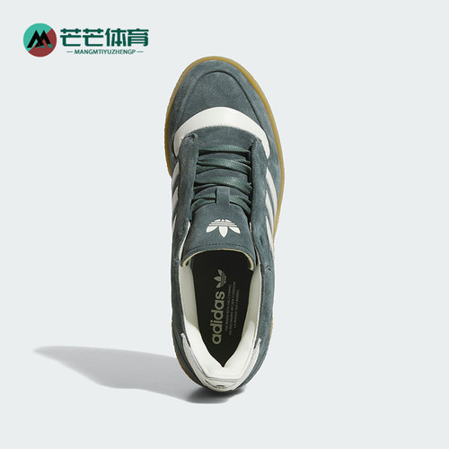 阿迪达斯男女复古轻便翻毛皮板鞋