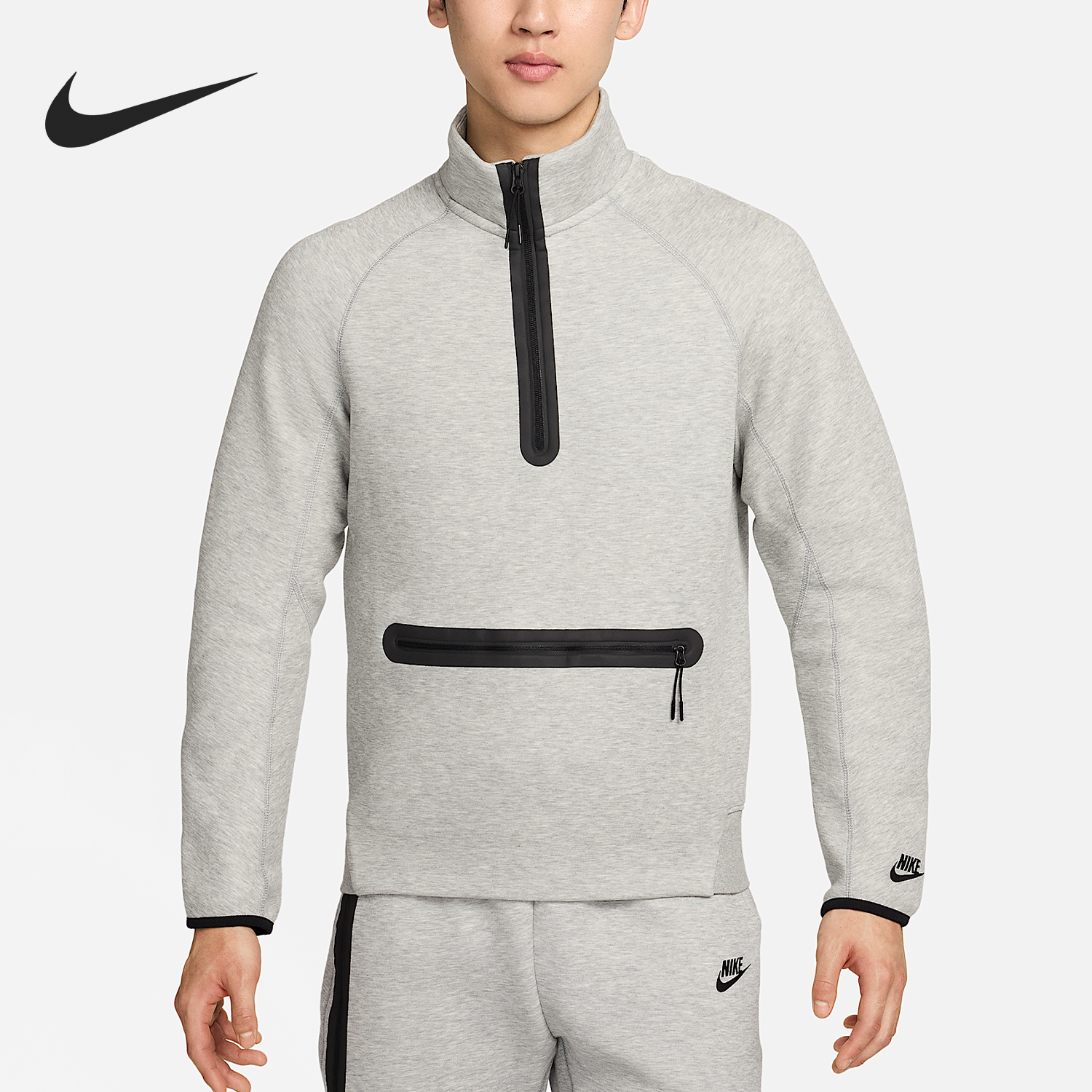 耐克男士运动休闲立领卫衣