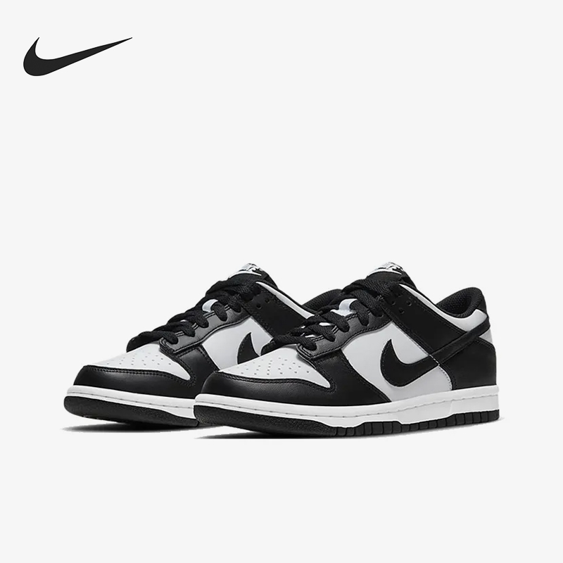 Nike/耐克正品DunkLow新款儿童黑白色校园复古板鞋CA1570-006