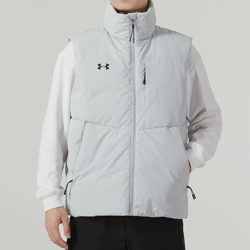 UA/安德玛正品运动男女同款立领简约保暖羽绒马甲23600803-009