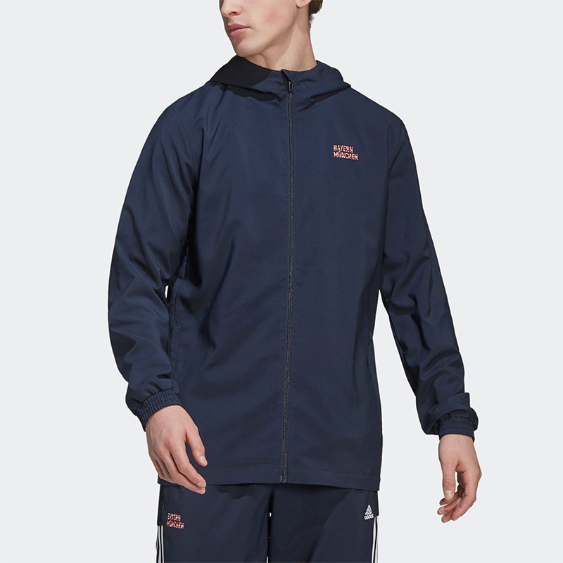 Adidas/阿迪达斯正品夏新款男子休闲运动宽松连帽夹克外套 HB6000