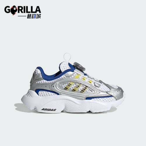 Adidas/阿迪达斯正品OZMILLEN小童耐磨经典轻盈透气运动鞋JS2480