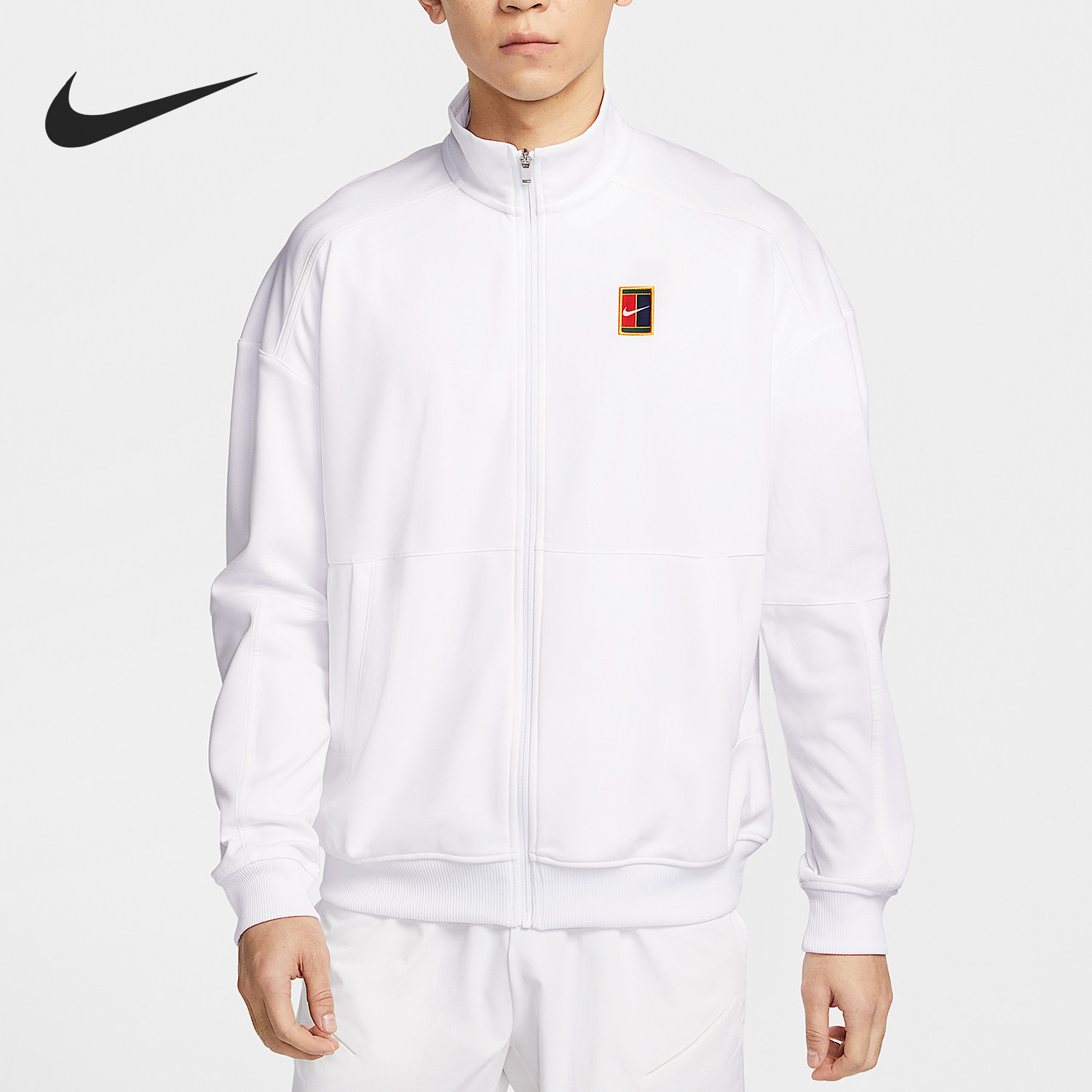 Nike/耐克正品Court Heritage男士网球经典薄绒外套FZ6926-100