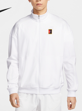 Nike/耐克正品Court Heritage男士网球经典薄绒外套FZ6926-100