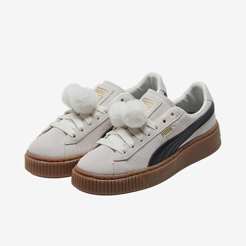 Puma/彪马正品SUEDE PLATFORM女士复古低帮休闲鞋391902-01