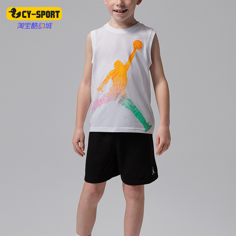 Nike/耐克正品JORDAN小童经典训练短袖短裤经典套装IW7948-010