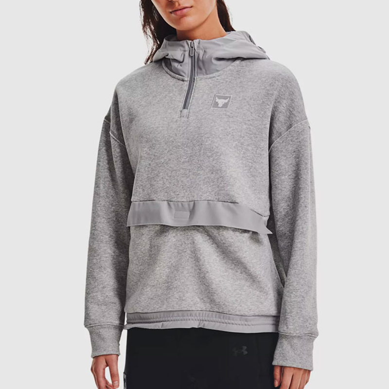 UA/安德玛正品Project Rock女子舒适百搭运动连帽卫衣1368798-031