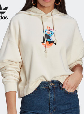 Adidas/阿迪达斯正品三叶草EGLE ORI HOODIE 女子套头衫 GN4778