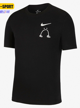 Nike/耐克正品TheTe新款男黑白色运动休闲短袖T恤CK9460-010