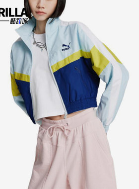 Puma/彪马正品春秋新款女士收腰梭织休闲经典运动外套532686-50
