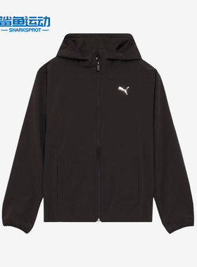 Puma/彪马正品徽标长袖男黑色长袖休闲经典舒适夹克外套528933-01