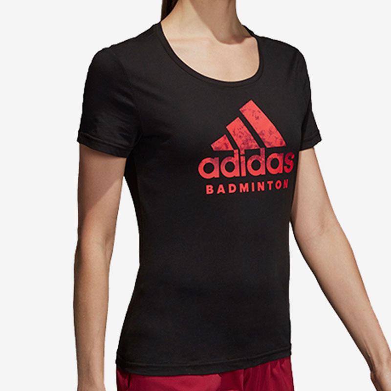 Adidas/阿迪达斯正品女子运动圆领透气休闲短袖T恤 CV4339