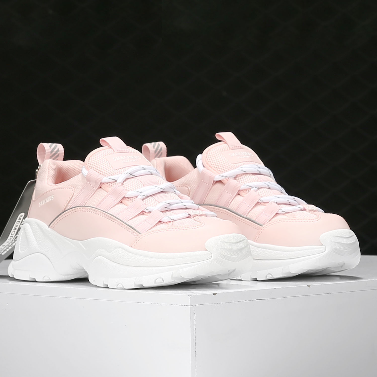 Skechers/斯凯奇正品 当季新款女子复古老爹鞋熊猫鞋休闲运动鞋