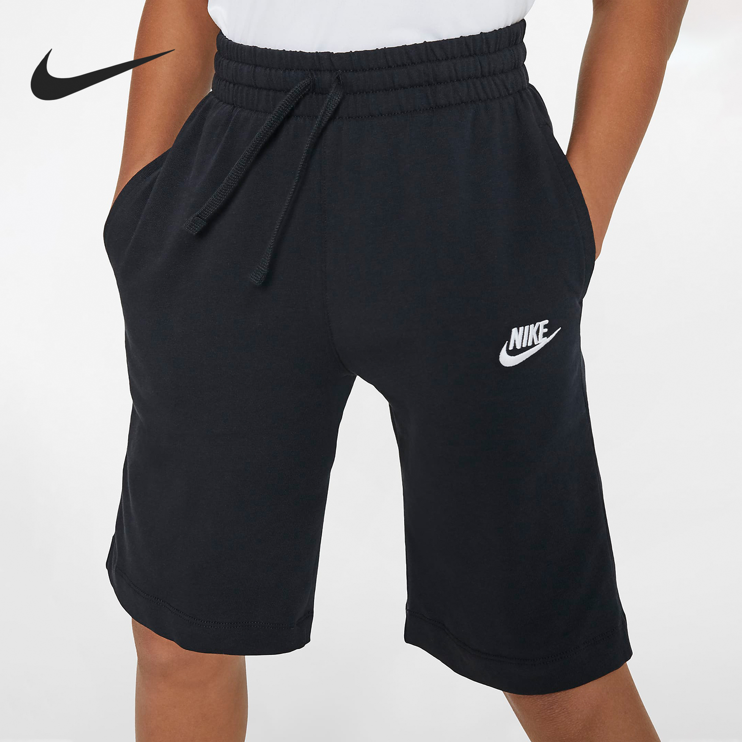 Nike/耐克正品新款大童针织休闲宽松透气运动短裤805450-011