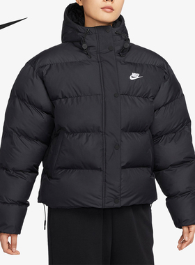 Nike/耐克官方正品冬季新款女子运动休闲保暖短款棉服FD8291-010