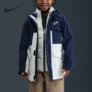 410 2025小童复古三合一两件套羽绒服IR0020 Nike 耐克正品