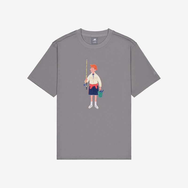 New Balance/NB正品2025新款男女同款经典复古短袖T恤NEE28073-GR