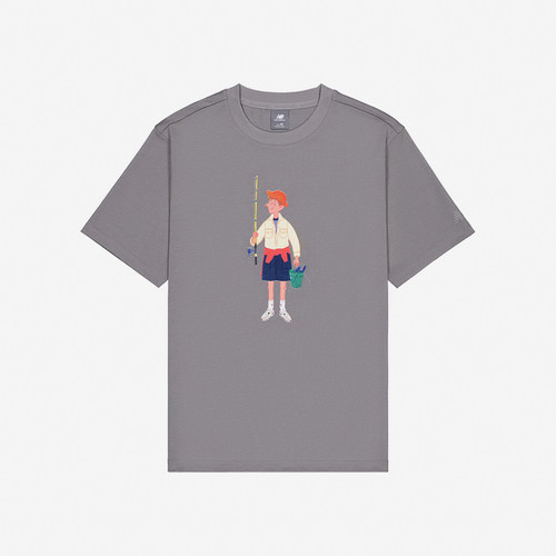 New Balance/NB正品2025新款男女同款经典复古短袖T恤NEE28073-GR