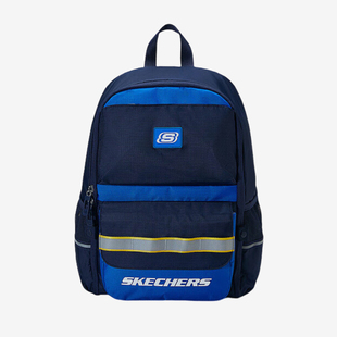 Skechers/斯凯奇正品休闲时尚新款儿童学院轻便学生拼接双肩包