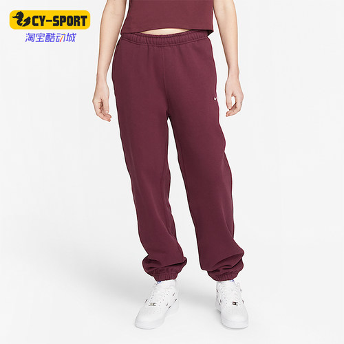Nike/耐克正品Solo Swoosh女士运动复古潮流经典长裤CW5565-681