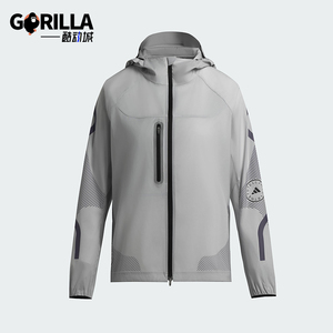 Adidas/阿迪达斯正品RUNNING JACKET女士经典跑步运动外套JW2018