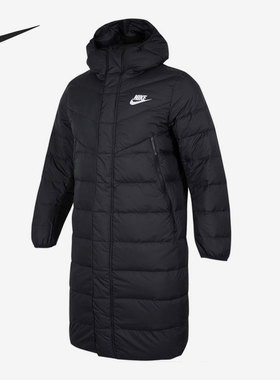 Nike/耐克正品男子冬季保暖中长款梭织运动羽绒服 DV0756-010